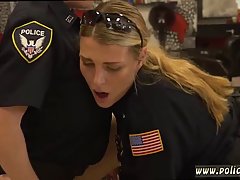 Randy police ladies are fucking one guy instead of doing their job, because they are very horny