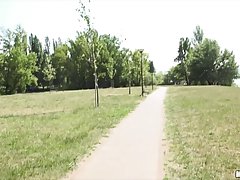 Ani Black Fox was in the park when a seductive guy asked her for a blowjob