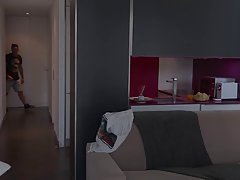 Slim Italian babe hooked up with a stranger and had casual sex session with him