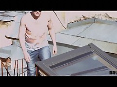 Horny blonde teen invited her neighbor to her place and asked him to fuck her hard
