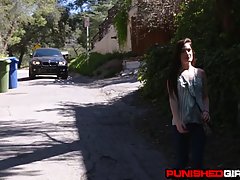 Small titted babe, Nina Nirvana and a very handsome man are fucking like wild animals