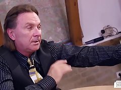 Dark haired woman is doing it in her small apartment with a man she just met