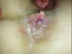 Horny girl was getting fucked in the bedroom, while her boyfriend was on his way home