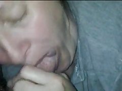 Naughty woman is sucking her partner's dick for his birthday and enjoying it as much as he is