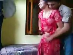 Mature Indian woman got banged from the back, while her husband was not at home