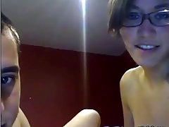 Horny guy and his hot girlfriend are doing it in front of their web camera